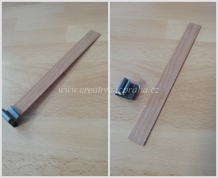 knot dřevěný - M - střední + kov.držák